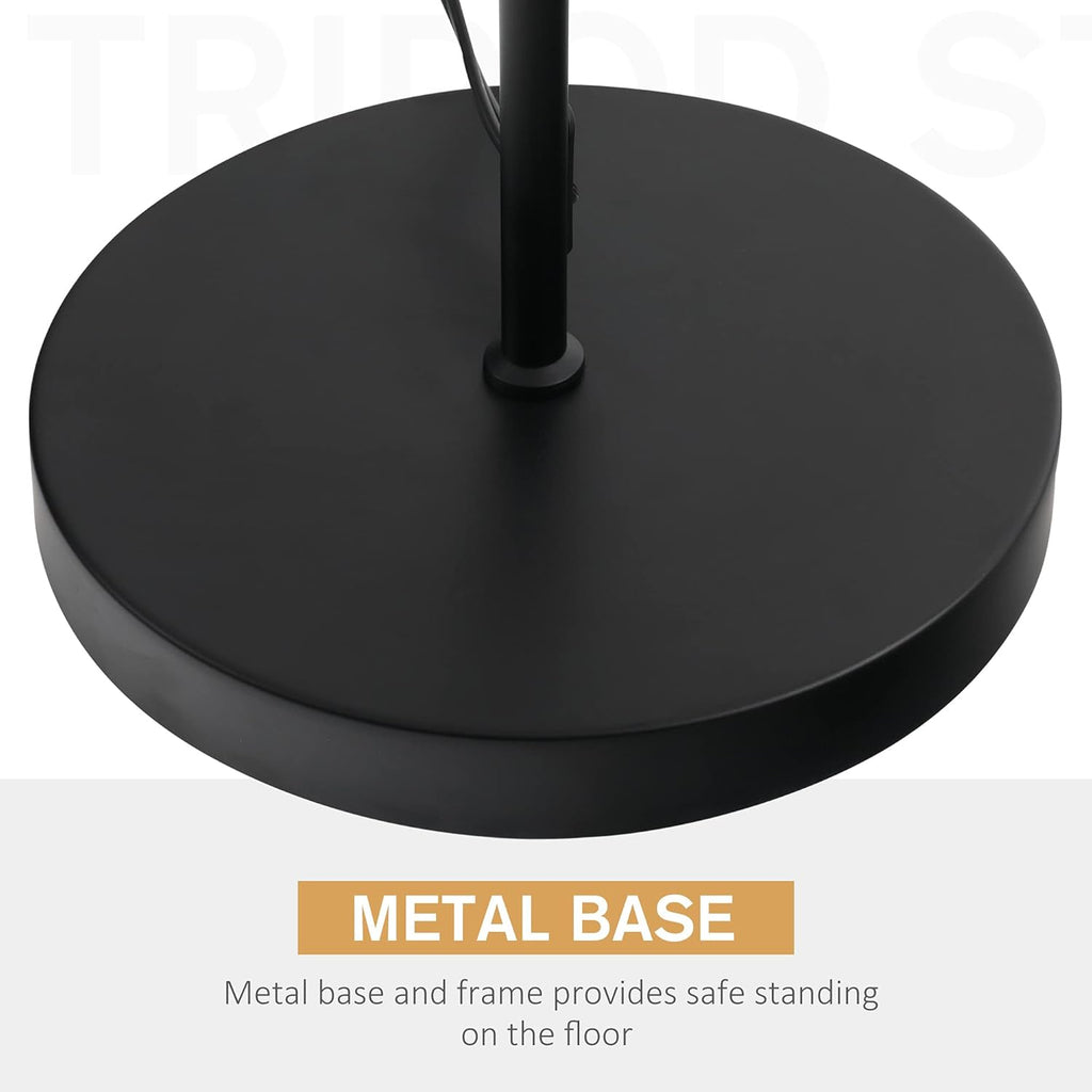 Black Floor Lamp with Glass Shade H869414