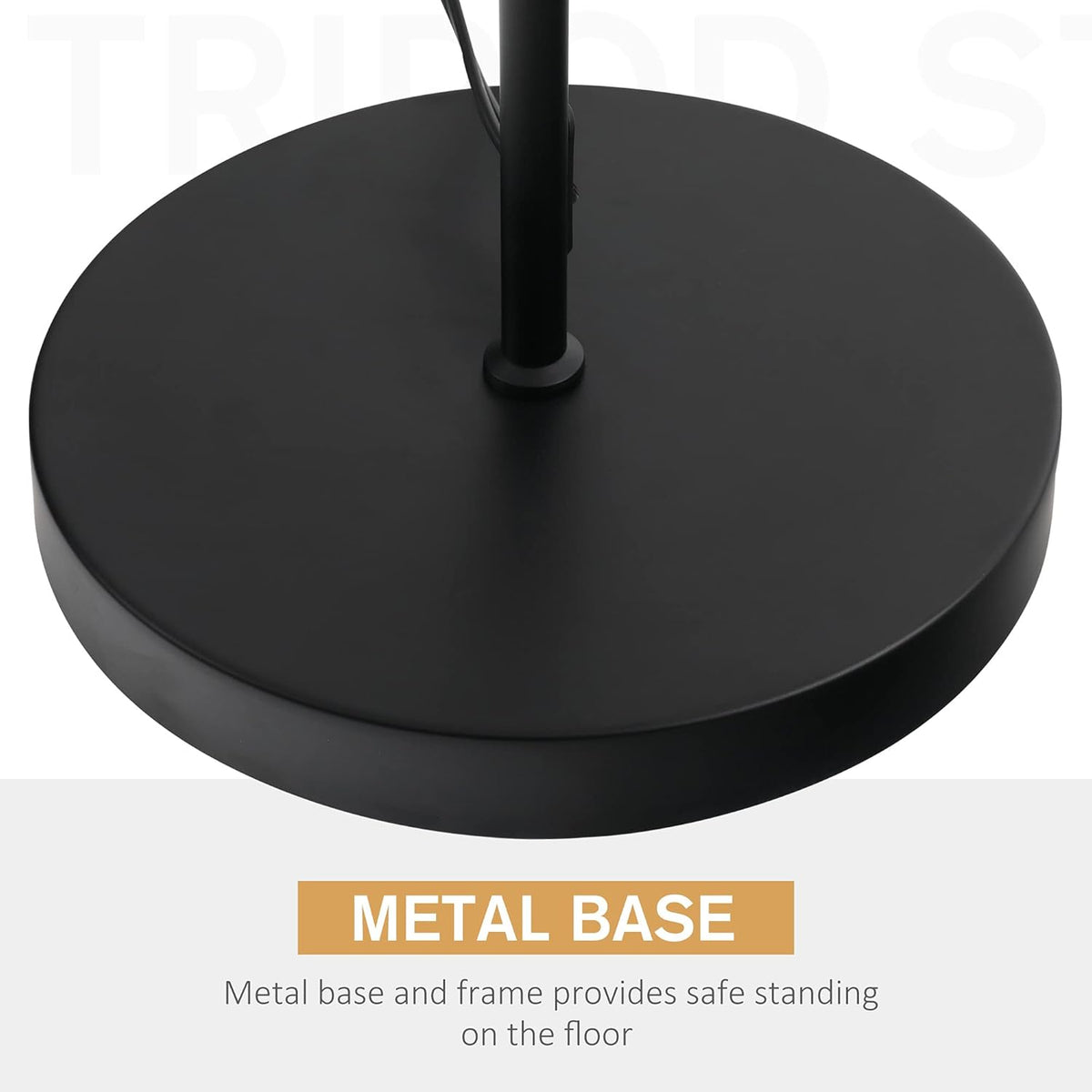 Black Floor Lamp with Glass Shade H869414