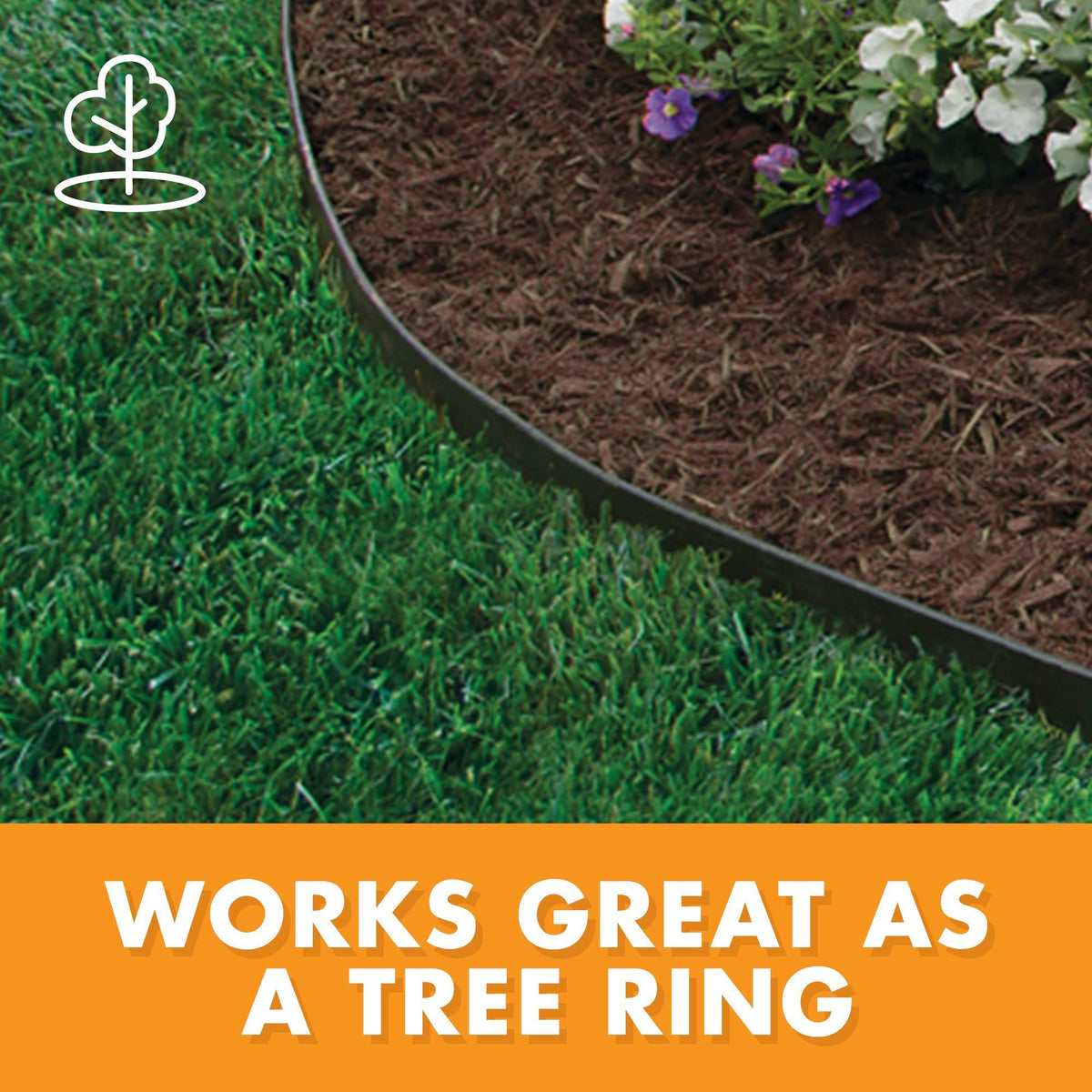 Plastic No-Dig Landscape Edging Kit, 100-Feet H943758