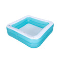 Inflatable Blue and White 2-Ring Swimming Pool F814