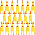 Yellow Rubber Chicken 20 Pcs K5581