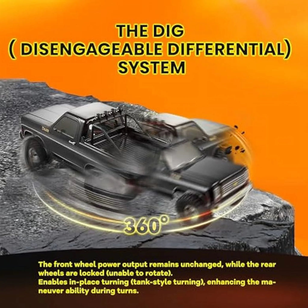 1/10 RC Crawler Pick Up Truck & SUV 2.4GHZ 11CH Remote Control Car Black L697