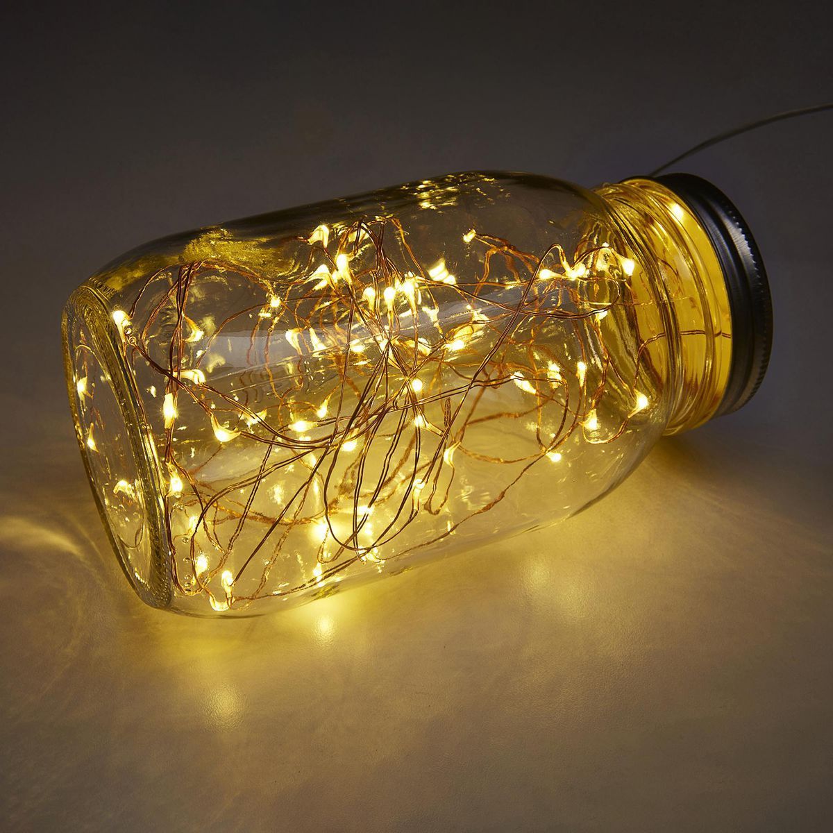 Warm White Copper Wire Lights with Remote L1309