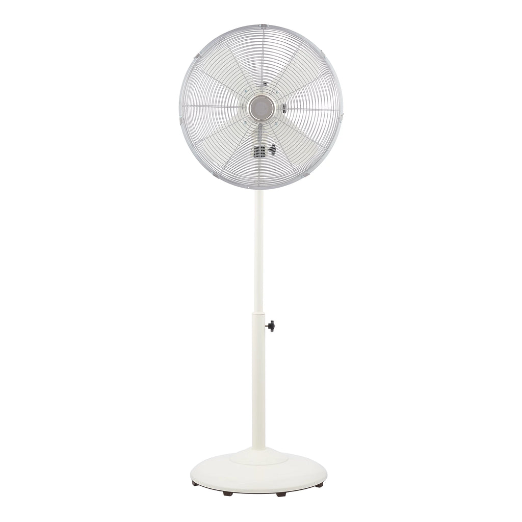 16 inch Adjustable Height Oscillating 3-Speed Metal Stand Fan in Red B871641