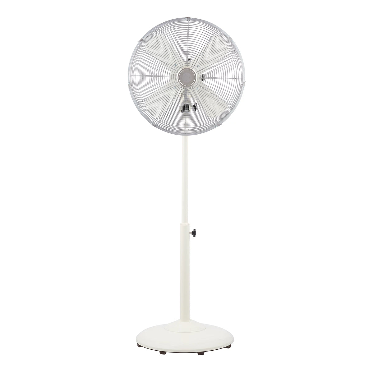 16 inch Adjustable Height Oscillating 3-Speed Metal Stand Fan in Red B871641