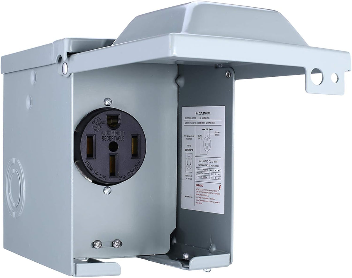 50 Amp 125/250 Volt RV Power Outlet Box G768578