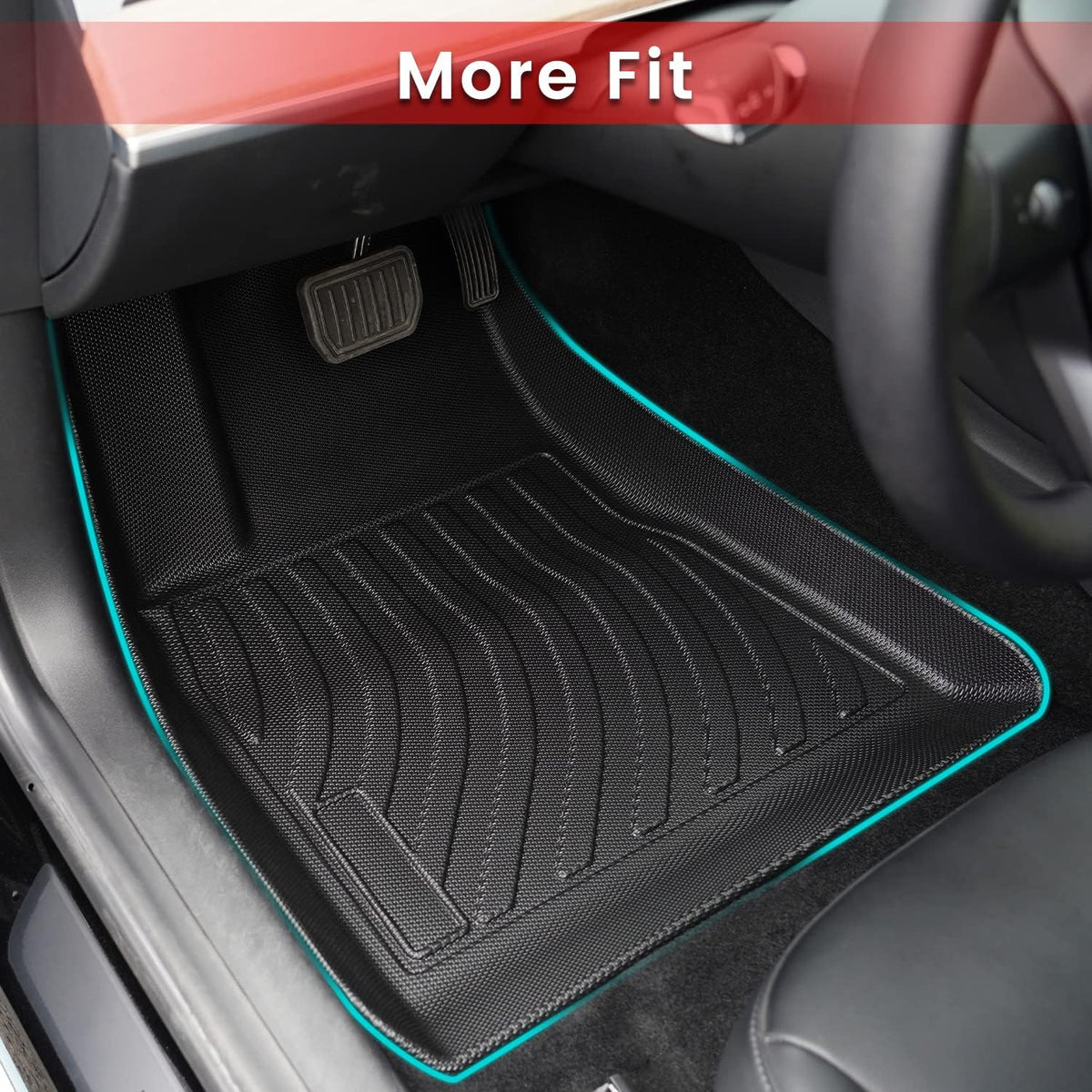 All Weather Anti-Slip Waterproof TPE Floor Mats Trunk Mat T832534