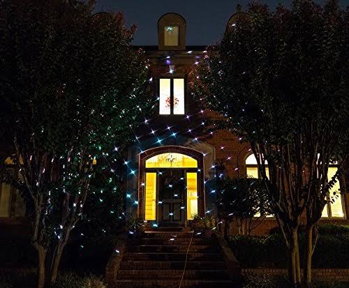 White 7 Color Laser Christmas Lights with Remote Control V3054