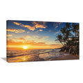 Tropical Island Beach Canvas 40 in. Wide x 20 in. High V503333