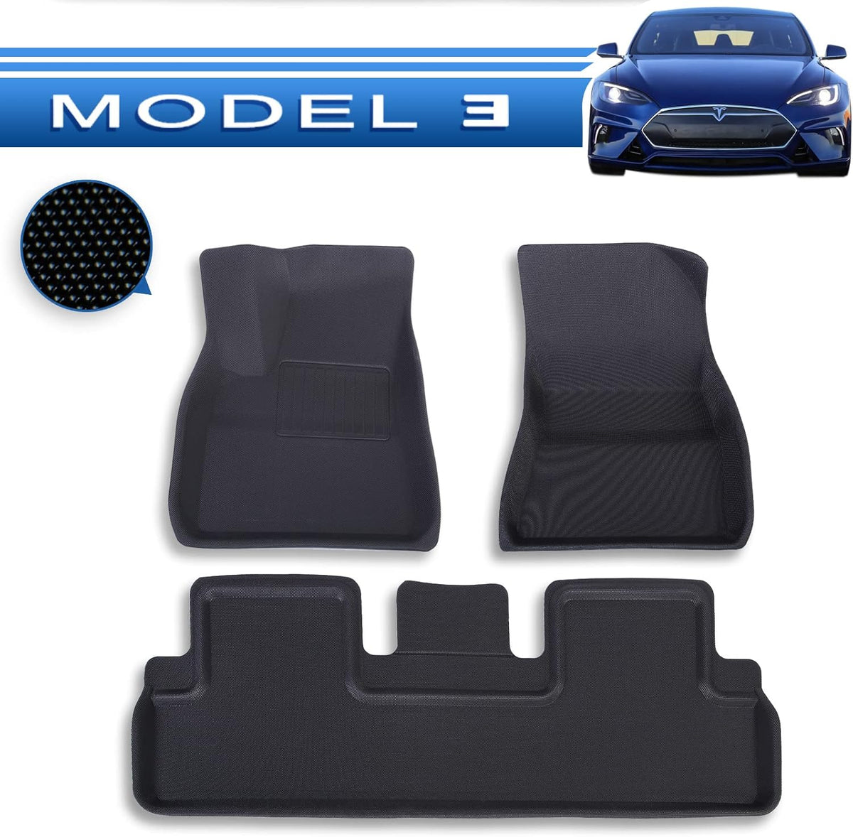 All Weather Custom Fit Floor Mats Cargo Liners 6Pcs Full Set B71837