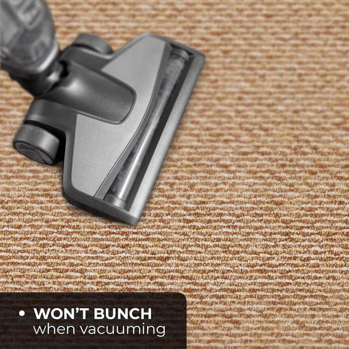 Skid-Resistant Carpet Runner Praline Brown 24 Feet X 48 Inches J99849