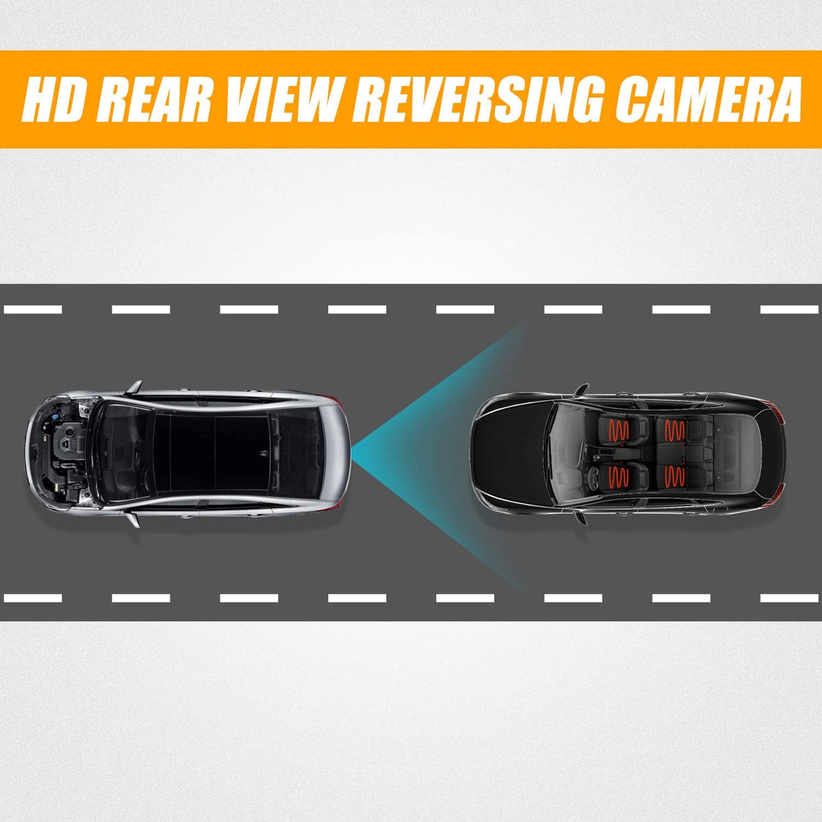 Rear View Backup Camera with Link Cable and Plug D9983