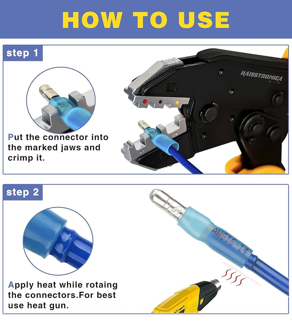 220PCS Heat Shrink Bullet Connectors W6449