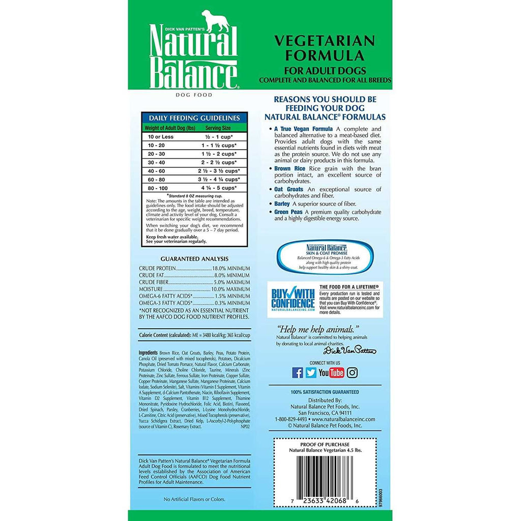 Limited Ingredient Vegetarian Recipe Dry Dog Food L117329