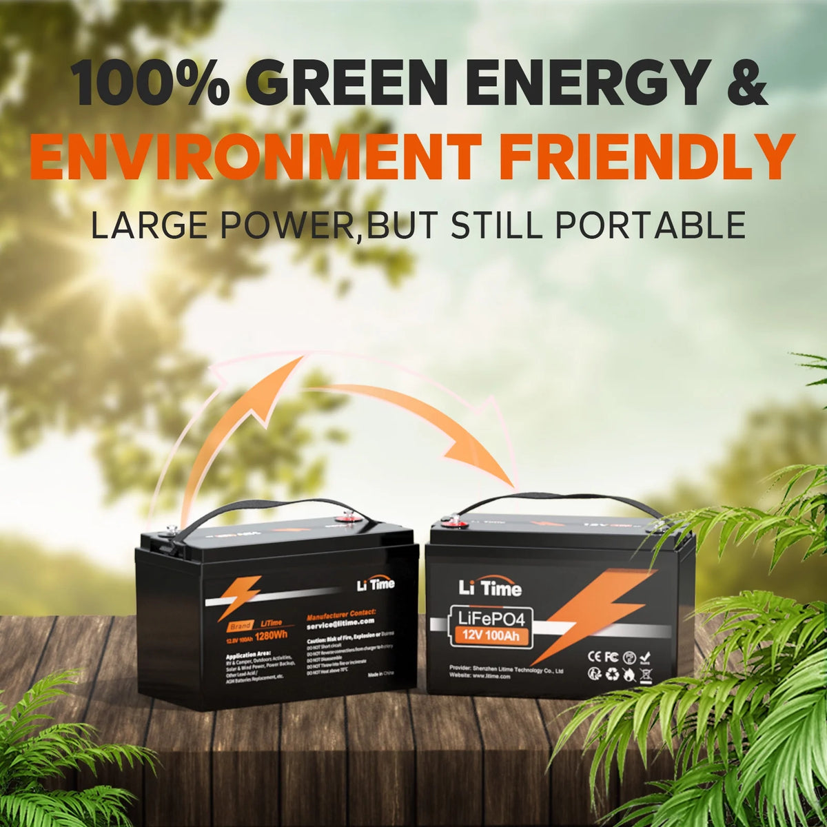12V 100Ah Lithium LiFePO4 Battery Z369