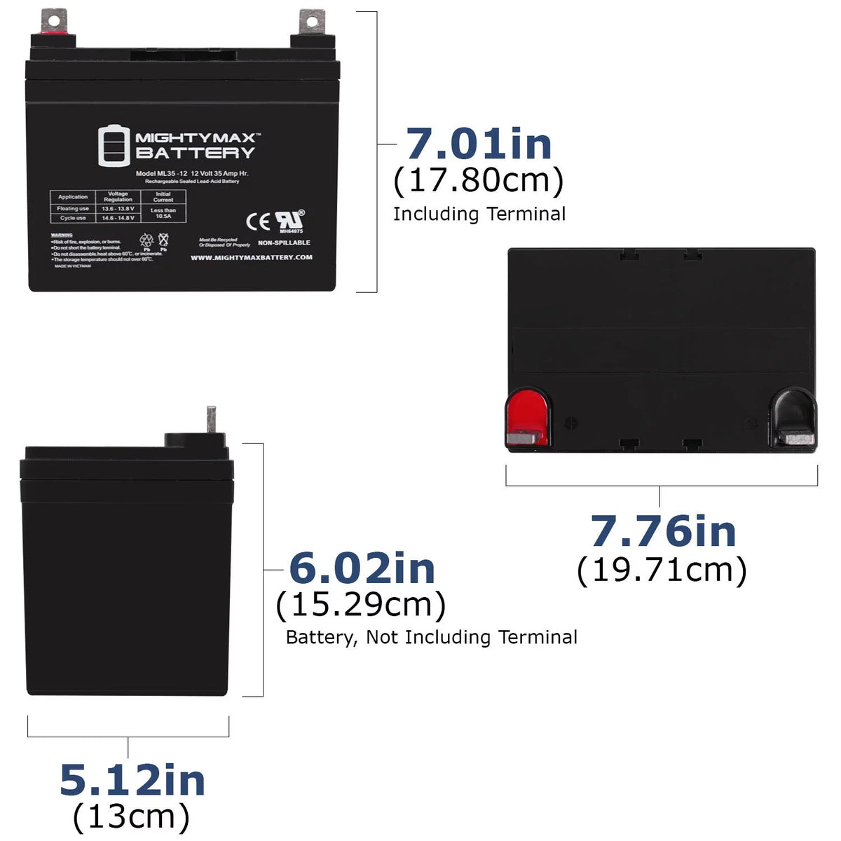 12V 35AH SLA Battery 2 Pack R73195
