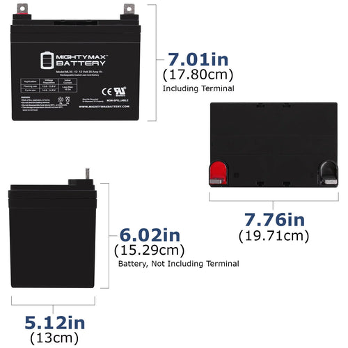 12V 35AH SLA Battery 2 Pack R73195