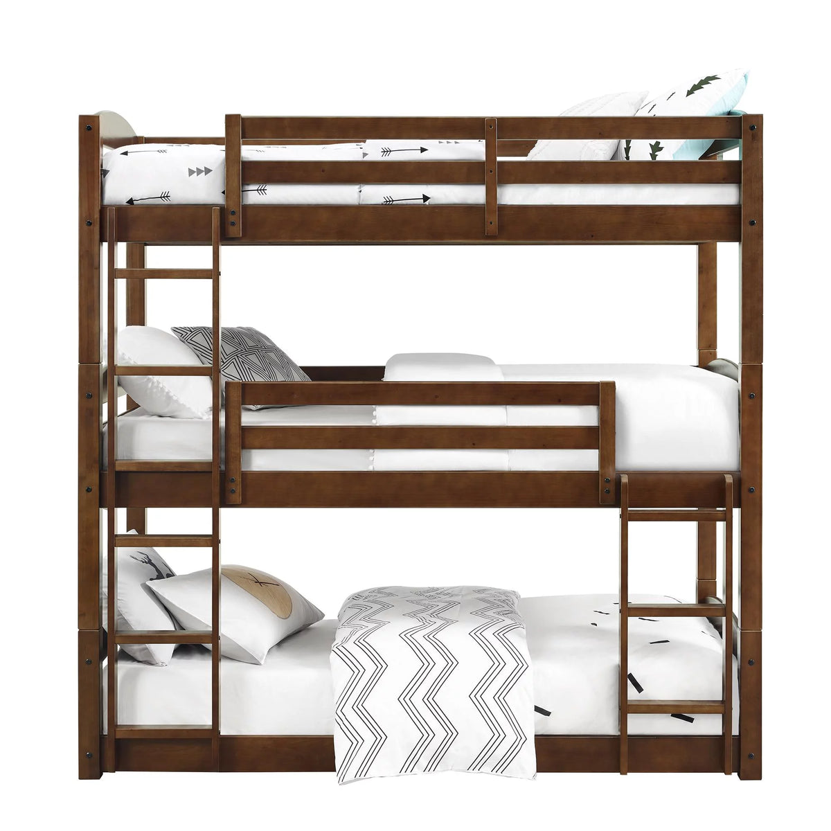 Mocha Triple Bunk Bed L34148