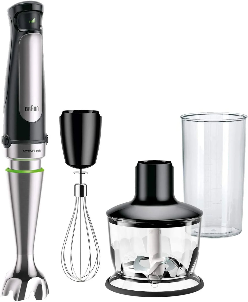 500W Immersion Hand Blender with 2-Cup Food Processor D8498