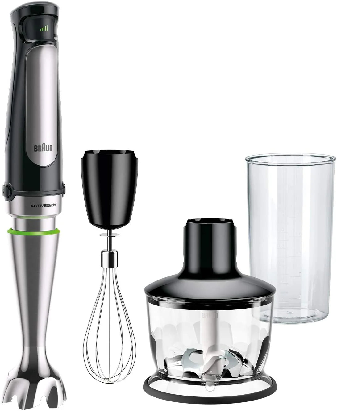500W Immersion Hand Blender with 2-Cup Food Processor D8498