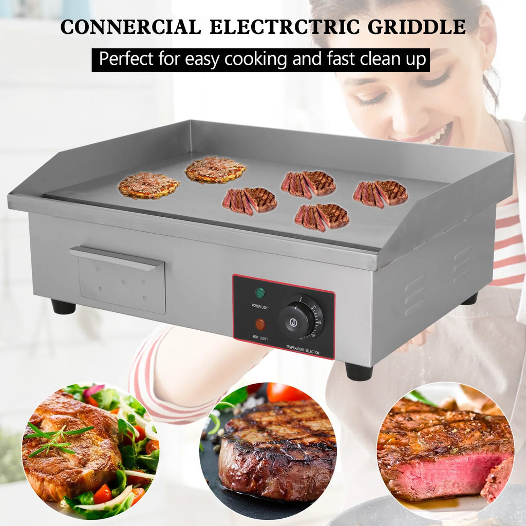 22" Commercial Electric Griddle 3000W M7680