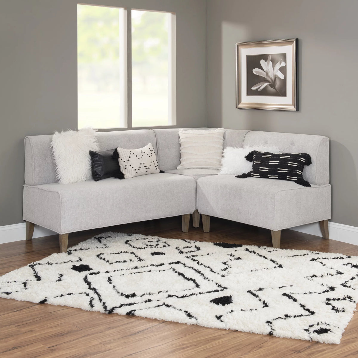 Upholstered Corner Dining Nook, Seats 5 C57438