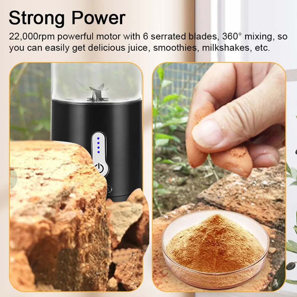 Portable Blender Cup USB Electric Juicer 530ml A7925