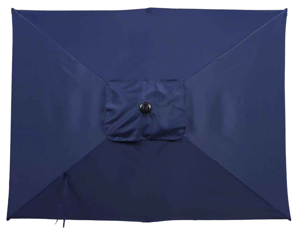 6 x 7.5 Foot Push-Up Rectangular Market Umbrella Tan D636
