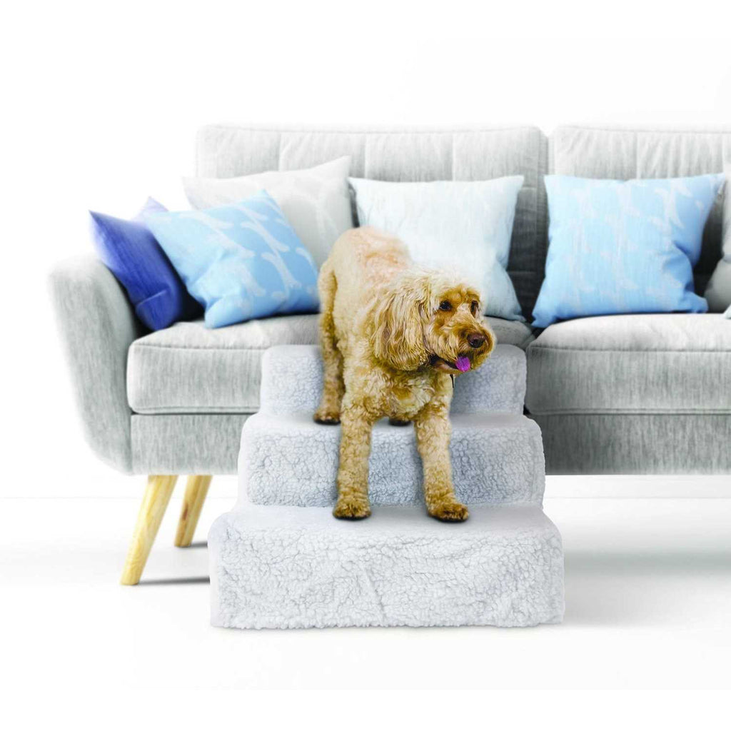 White Medium Dog & Cat Stairs C819104