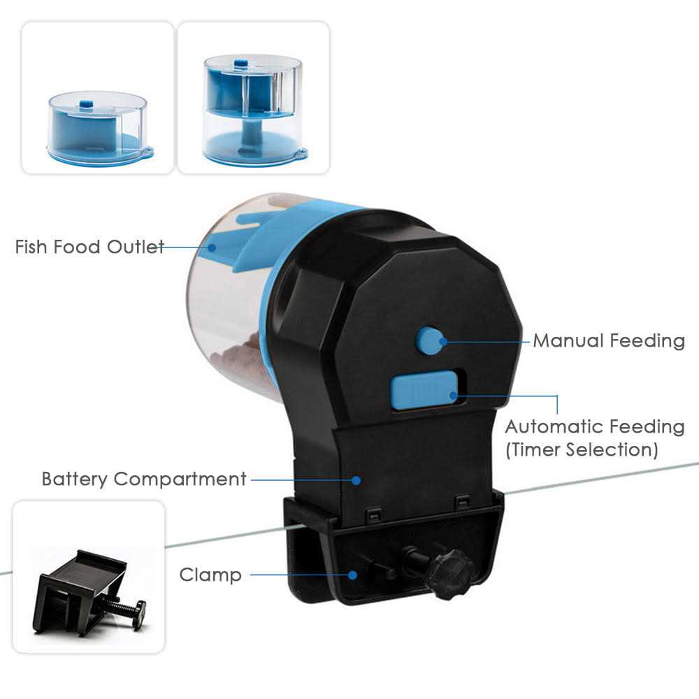 Automatic Adjustable Aquarium Fish Feeder I473679