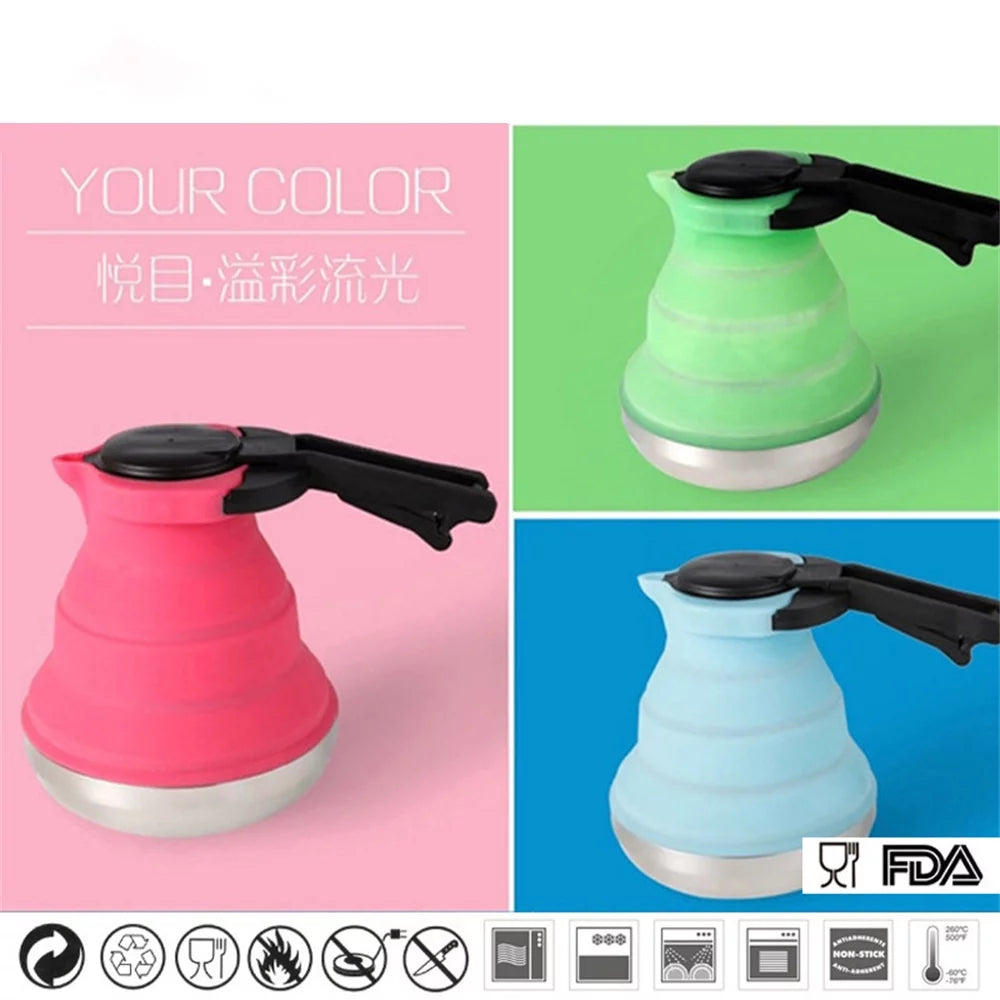 Foldable Silicone Camping Kettle V936