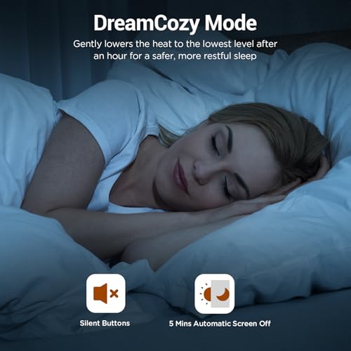Queen Heated Mattress Pad with Dual Zone Control C9644