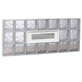 Wavy Pattern Frameless Replacement Glass Block Window 42-in x 20-in I421225