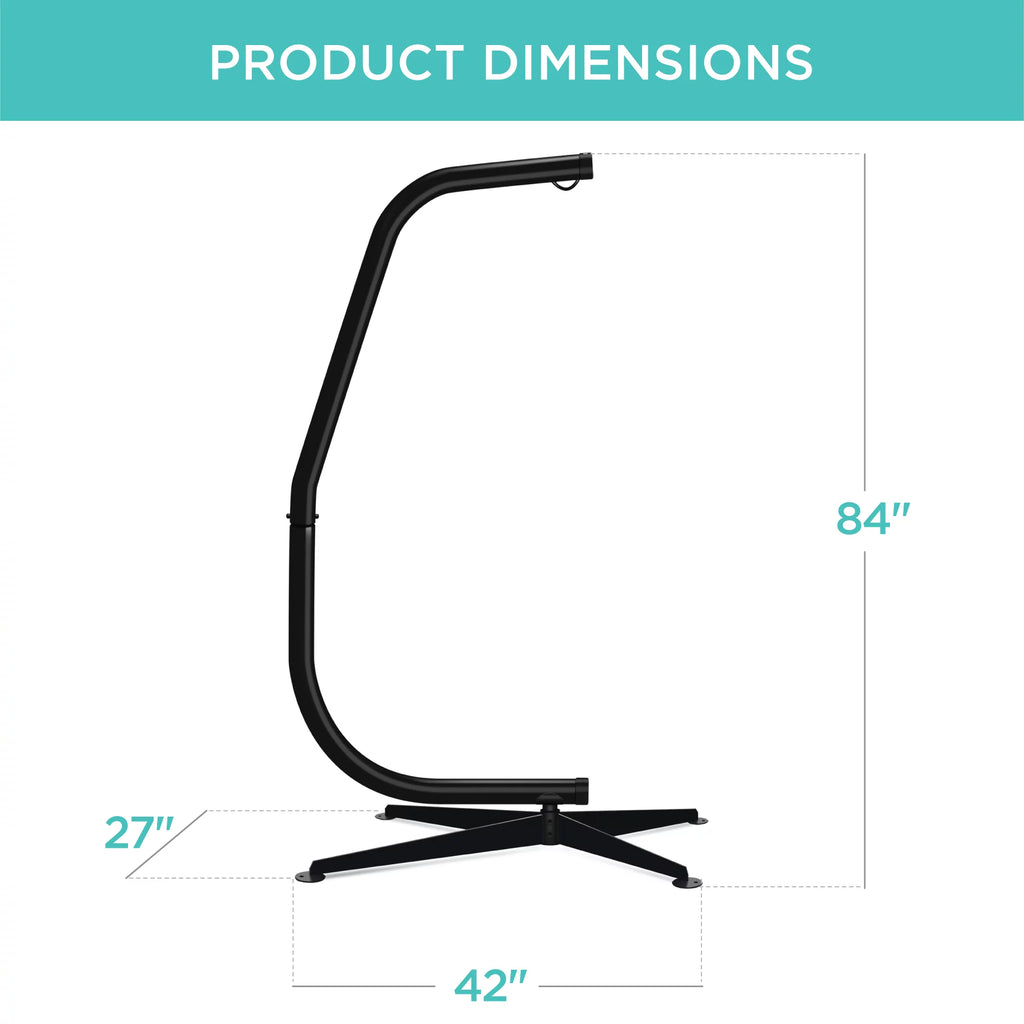 Metal Hanging Hammock C-Stand E437407