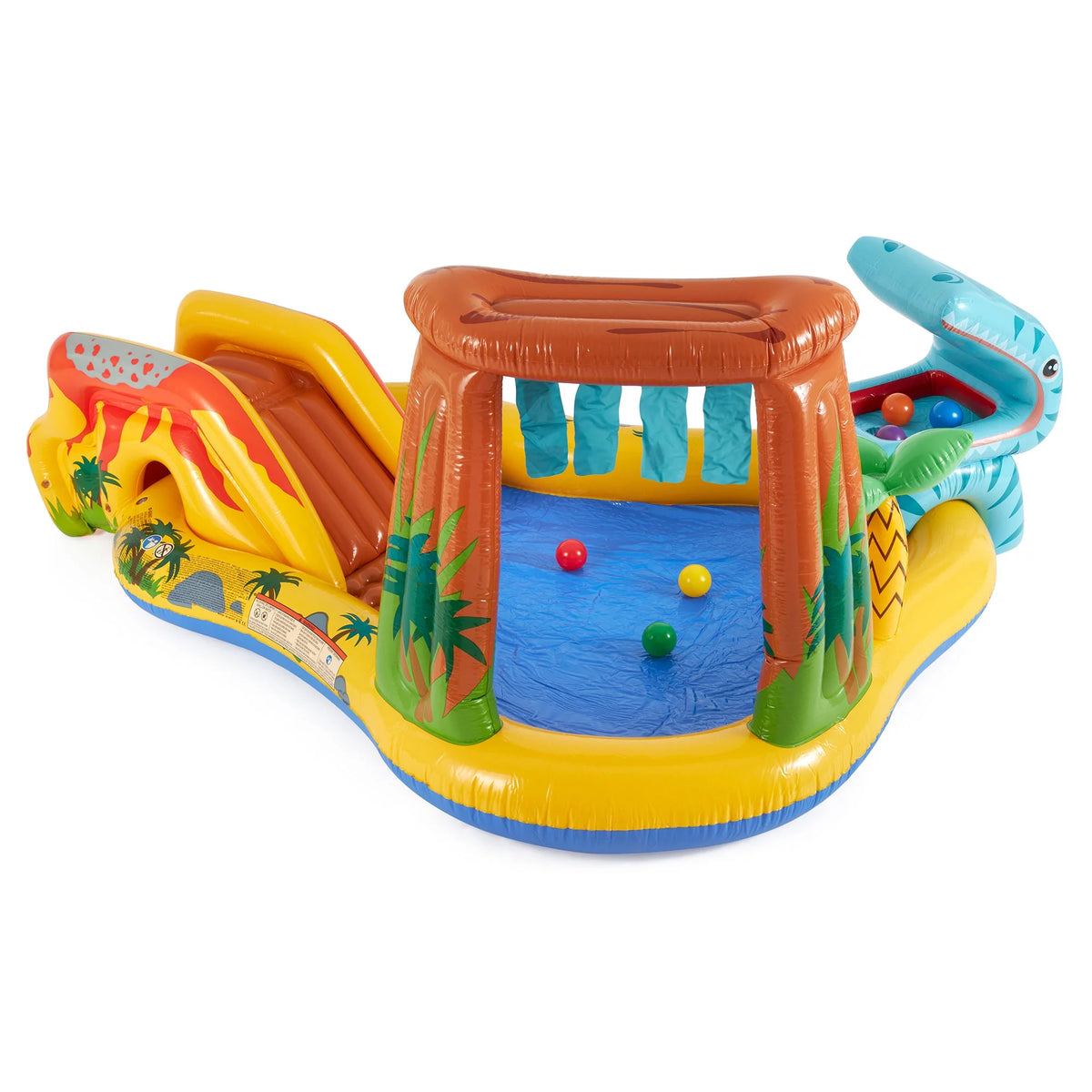 Inflatable Kids Dinosaur Play Center Pool with Slide R31996