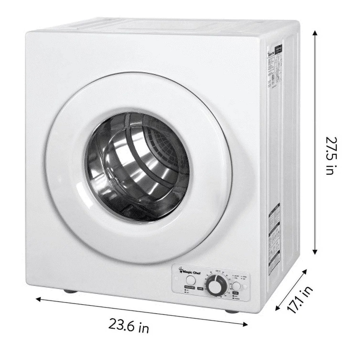 2.6 Cu. ft. Electric Dryer in White R490