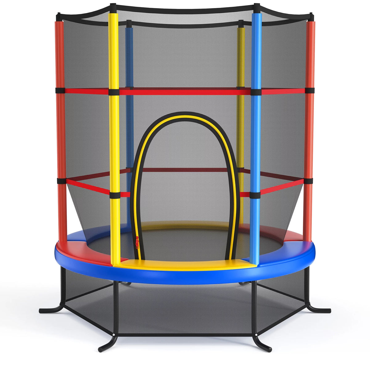 55'' Recreational Trampoline with Enclosure Net Y4505