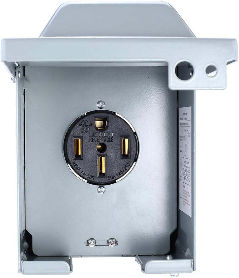 50 Amp 125/250 Volt RV Power Outlet Box G768578