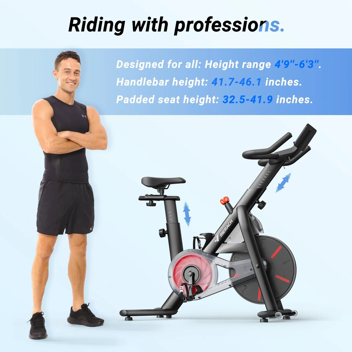 Stationary Exercise Bike Magnetic Bluetooth S288037