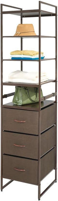 Modular Closet Organizer System with 3 Drawers 5 Shelves E213