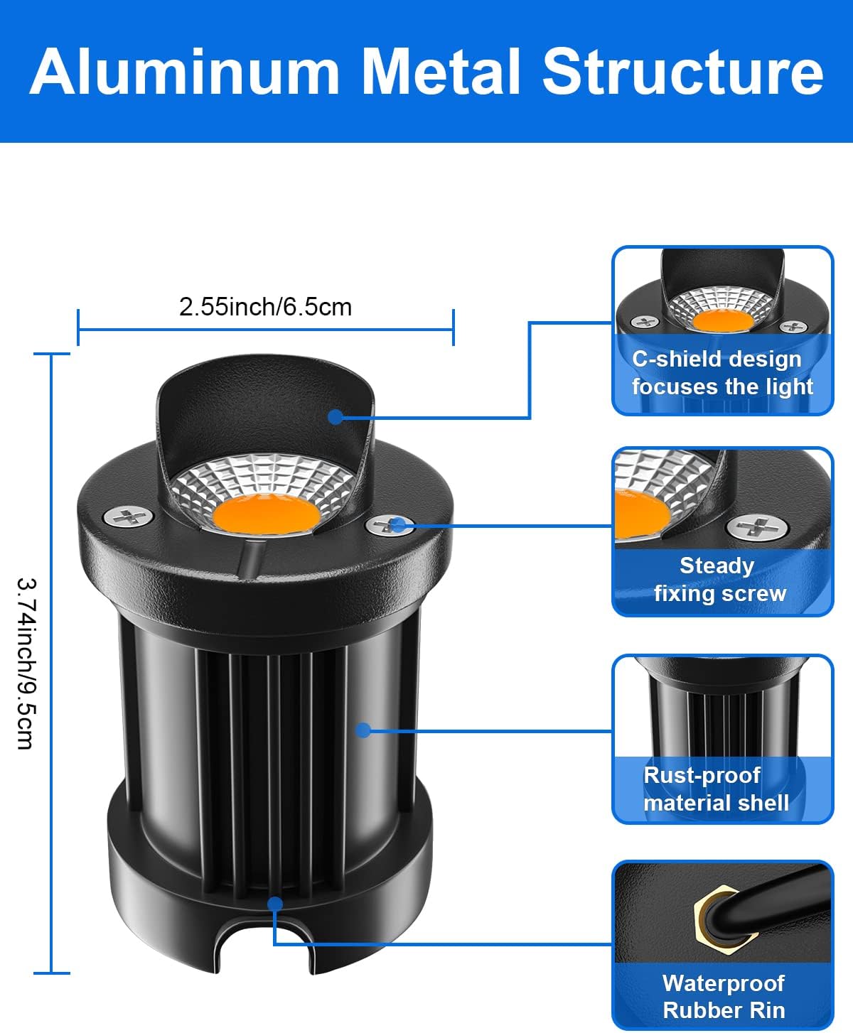 10W LED Low Voltage Landscape Lights 12 Pack G340944