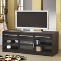 Cappuccino TV Console with Power Drawer Q8936