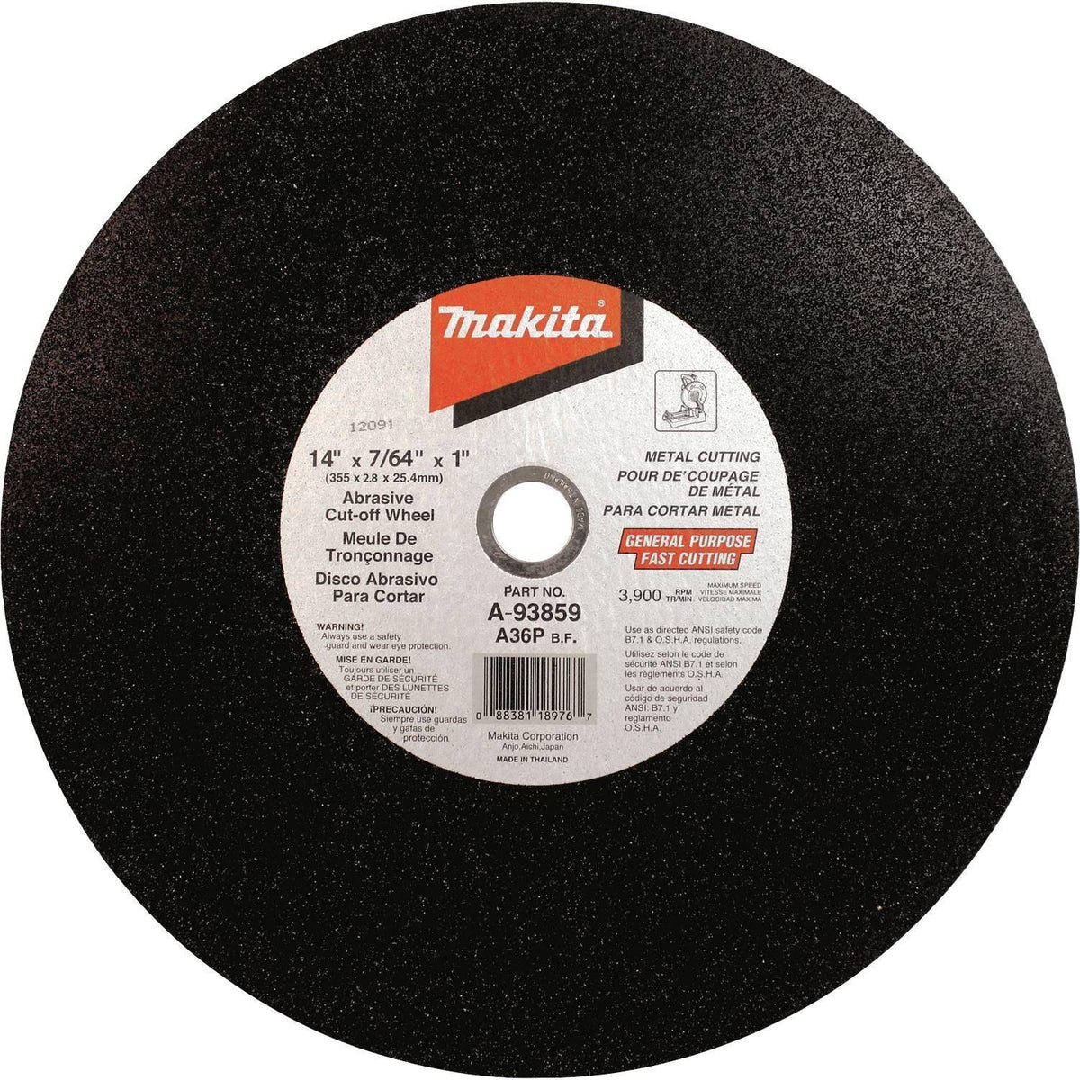 14-inch Abrasive Cut-Off Wheel Q374