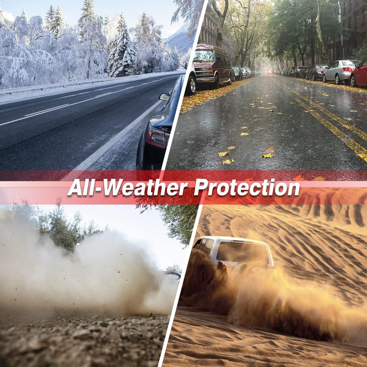 All Weather Anti-Slip Waterproof TPE Floor Mats Trunk Mat T832534