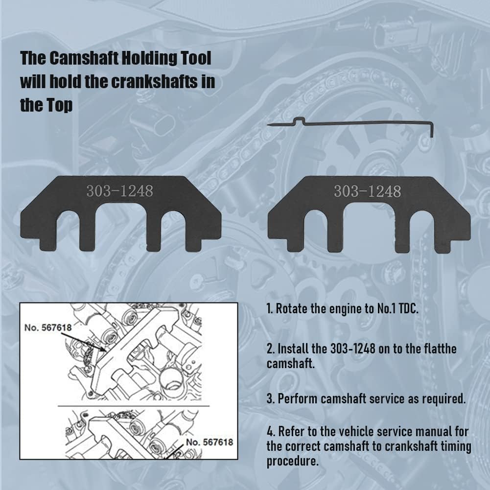 Camshaft Holding Tool, Camshaft Alignment Timing Tool Pack of 2 B778