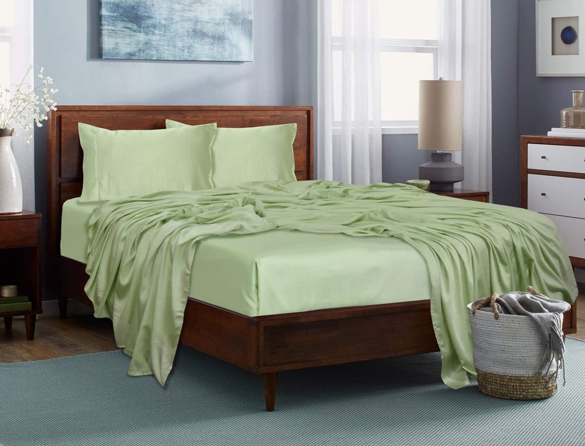 100% Tencel Lyocell Bed Sheets Set 5PC Split King Taupe C712