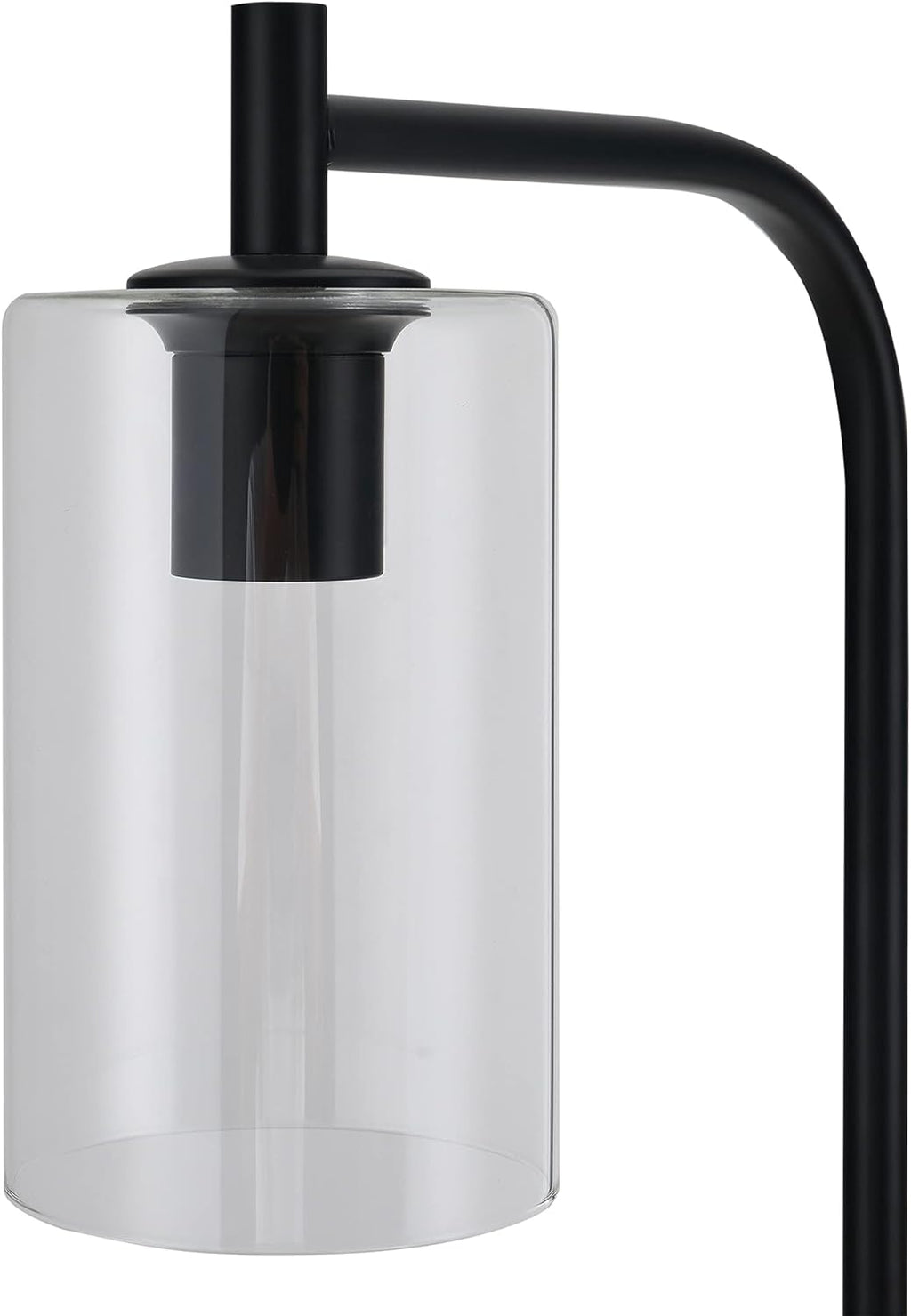 Black Floor Lamp with Glass Shade H869414