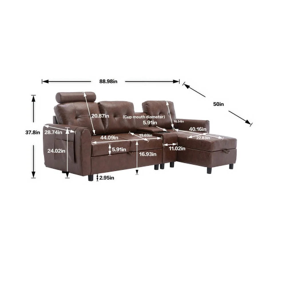Cozy Sectional Sofa U39464