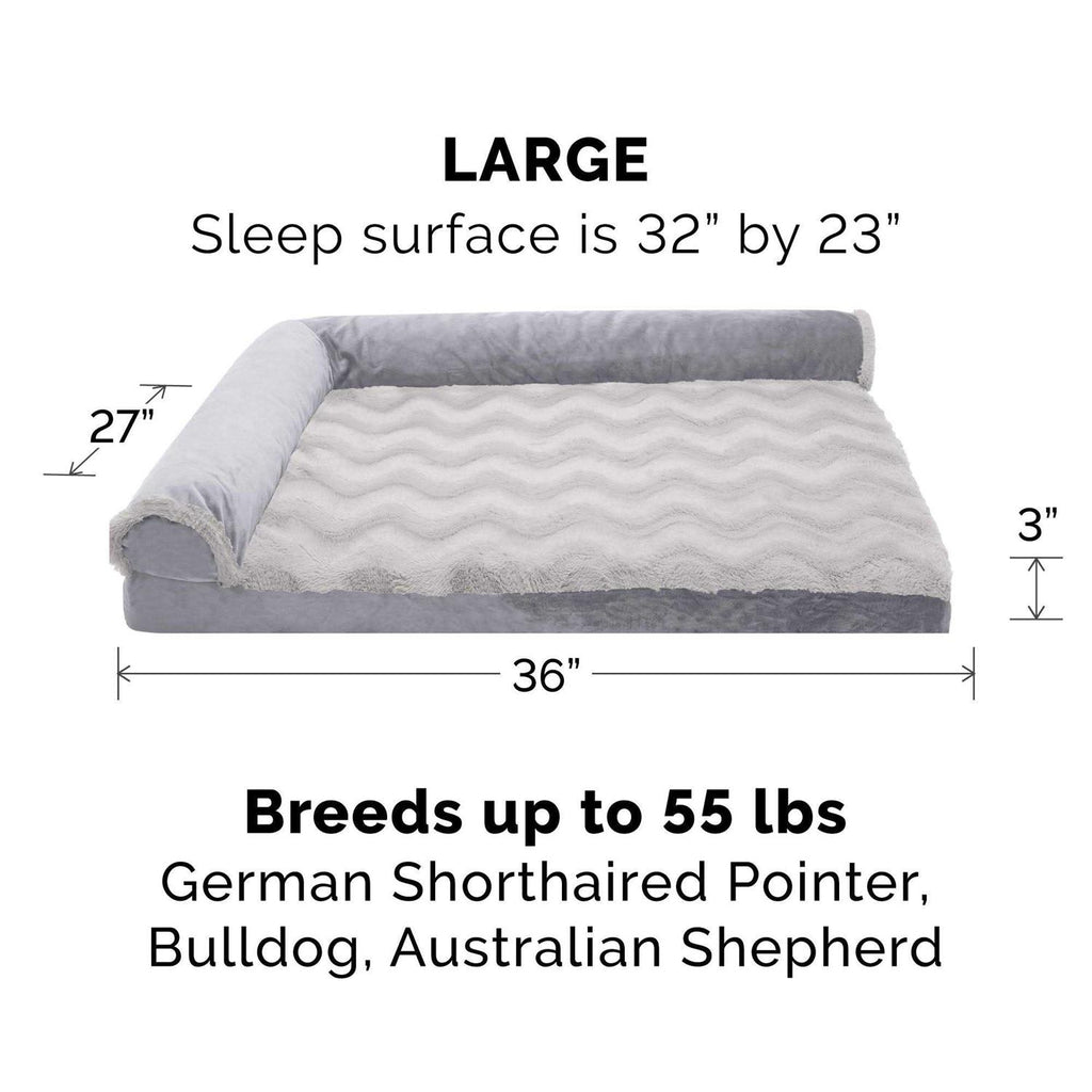 Velvet Chaise Lounge Dog Bed N566