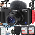 Black Compact Digital Camera with Memory Card and Tripod H792058
